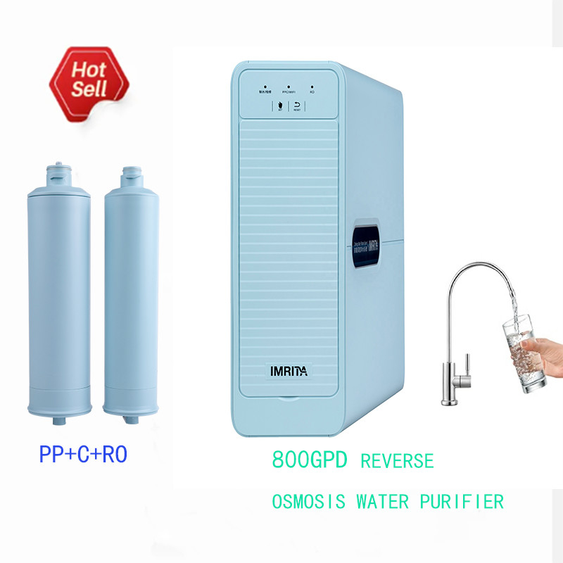 Sistema de filtro de casa de fluxo 800GPD para água saudável e pura
