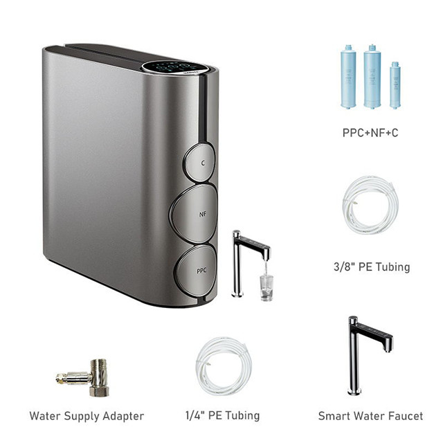IMRITA Tankless 800 GPD Filtro de Água Água Alcalina Água Mineral Ósmosis Reversa Sistema RO Purificador de Água Para Uso Doméstico